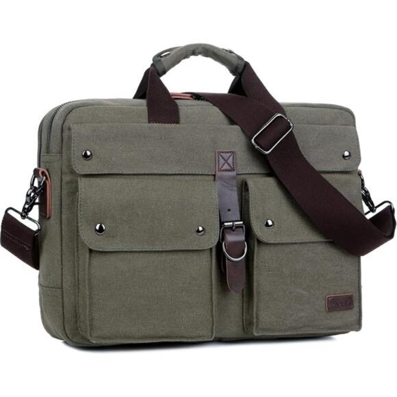 Other - 17 inch Canvas Bag Messenger Bag Green